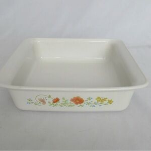 Vintage Corning Ware Wildflower Casserole Dish 8x8x2 P-322